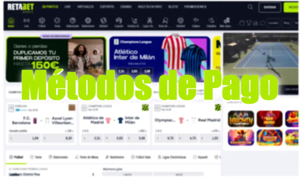 Retabet metodos de pago